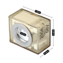 VOZINMOST Terminal Fuse 200A Marine Rated Battery Fuse 58V DC Max 200 Amp Waterproof MRBF Fuse for Terminal Fuse Block 200A