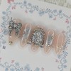 Cold light handmade nail tips - Square M / 차가운