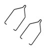 ZYAMY 4pcs Fixing Clip Reptile Dual Lamp Stand Lamp Hanger