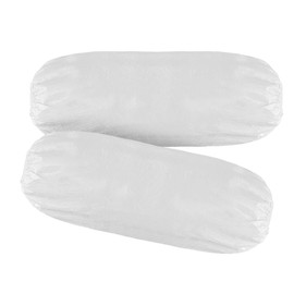 ZMDREAM Case of 1000 Disposable Hazmat Sleeves Covers with Elasticated End White 13 inch