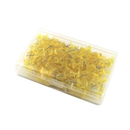 300Pcs Thumb Tacks Map Marker Push Pins, Novelty Cute Map Tacks Push Pins Yellow Pushpins for Bulletin Board School Office Supplies