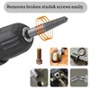 12Pcs Screw Remover and Extractor Drill Bit Set, 1/4" Hex