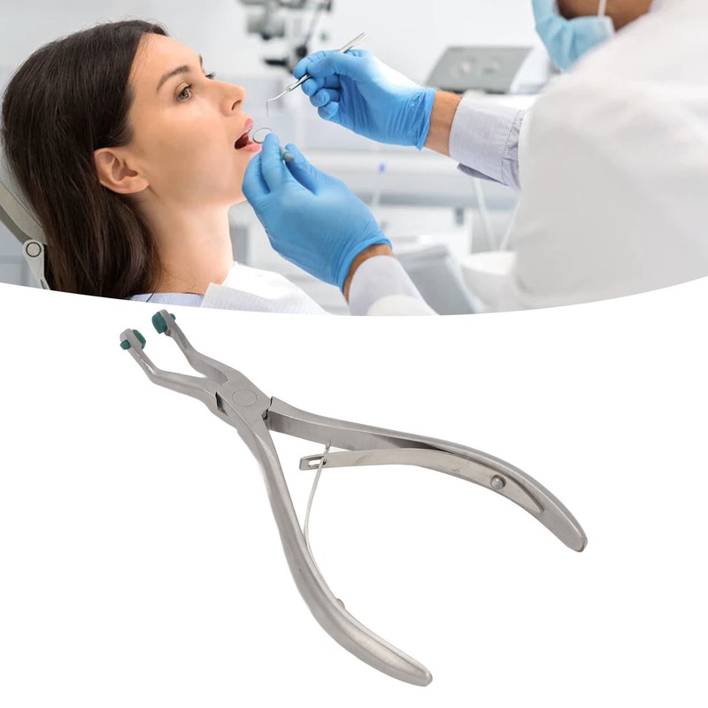 Dental Crown Pliers Splitter Stainless Steel Orthodontic Temporary Teeth Removal