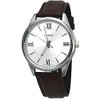 Casio MTP-V005L-7B5 Men's Standard Analog Brown Leather Band Roman Silver