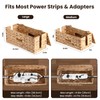 2 Pack Cable Management Box with Lid, Handwoven Water Hyacinth