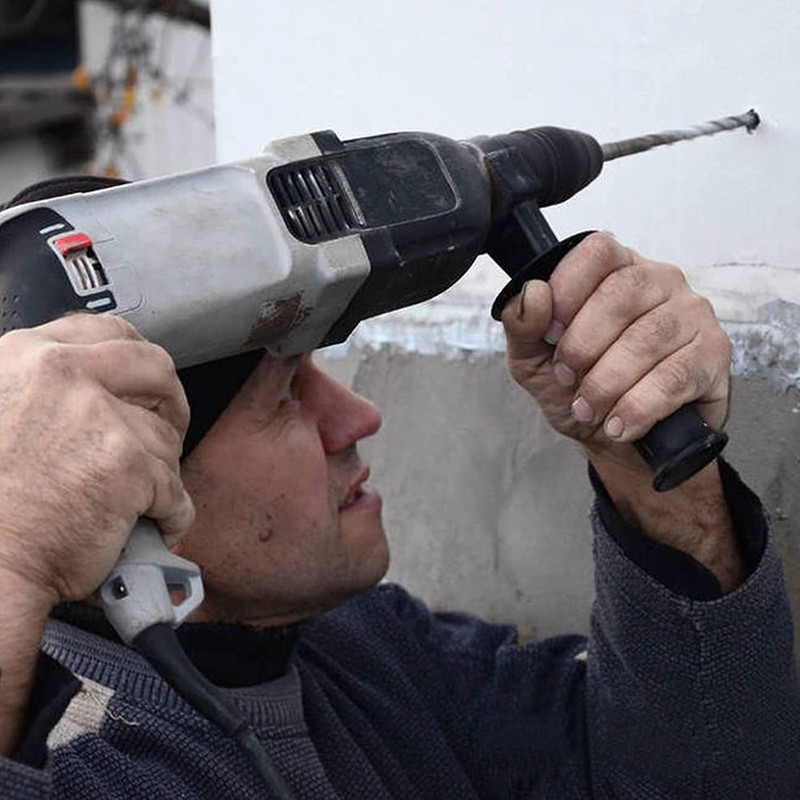 RUBRYKAZ SDS Plus Drill Bit Set, 9Pcs Hammer Drill Bit