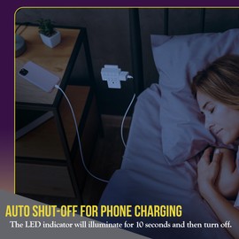 ENERLITES 8-Hour Indoor Countdown Plug-in Timer, Timer for Electrical Outlets, 15-30 Min 1-2-4-8 Hour, for Fans or Lights, 1/4 HP, HET03-W, White