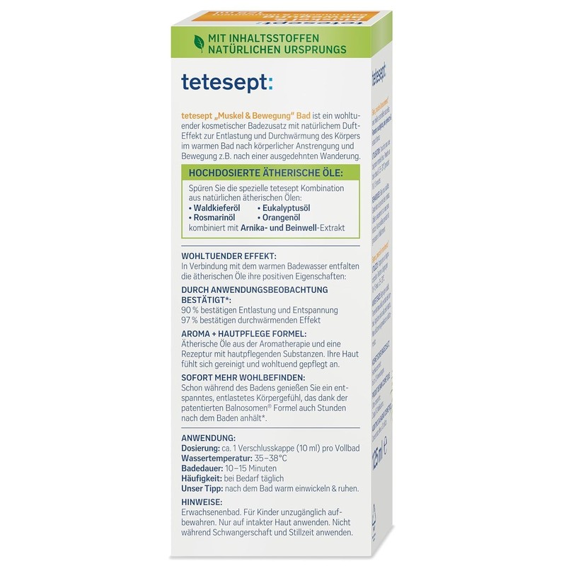 tetesept Muscle & Movement Bath - Health Bath for Relaxation