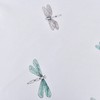 Sleepdown Dragonfly White Green Reversible Duvet Cover Quilt Pipe Edge