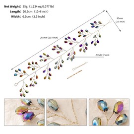 FAIRYGATE Hair Accessories Girls Rhinestone Headpiece Wedding Hair Band Ladies Bridal Crystal Headpiece for Women 4706