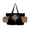 Chakra Themed Yoga Mat Cotton Tote Bag with Mat Carrier
