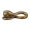 NUOBESTY 2pcs Zodiac Keyring Snake Shape Key Pendant Brass Keychain
