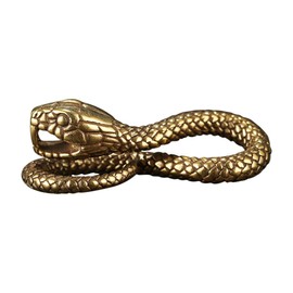 NUOBESTY 2pcs Zodiac Keyring Snake Shape Key Pendant Brass Keychain Keychain Decorations Unique Present for Men Women