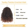 Ainimiu Yanky Twist Crochet Hair - 10Inch 8 Packs (20