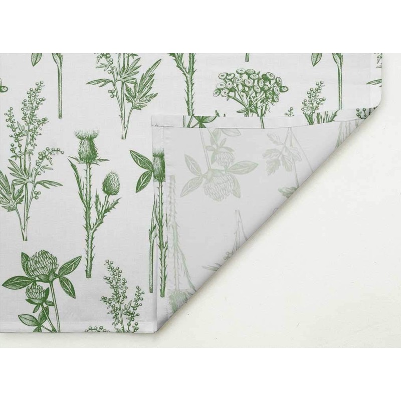 S4Sassy Green Clover & Daisy Floral Cotton Napkin Printed Everyday