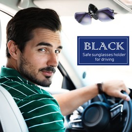 Frienda 5 Pieces Auto Car Vehicle Sun Visor Clip Holder Sunglasses Holder for Eyeglasses Mount Ticket Card Clip Glasses Holder for Car Accessories(Classic Color)