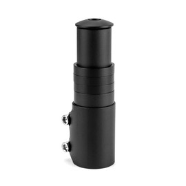 QWORK® Bicycle Handlebar Riser, Aluminium Bicycle Stem Adapter 28.6 mm 124 mm Black for Bicycle and E-Bike