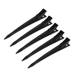 GlamorDove 10Pcs Hair Sectioning Clips Hairpin Metal Alligator Curl Clips with Holes Hair Styling Clips for Coloring Washing Hair Extension Tool Metal Clips for Women Girls