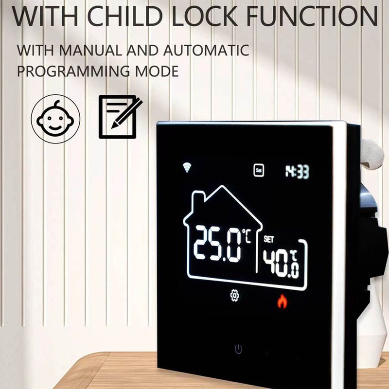 WiFi Indoor Central Air Conditioning Thermostat Floor Heating All in