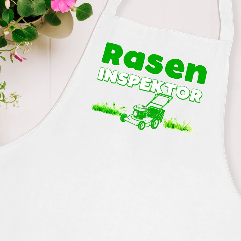 Fashionalarm Apron with Saying - Lawn Inspector | Garden Apron