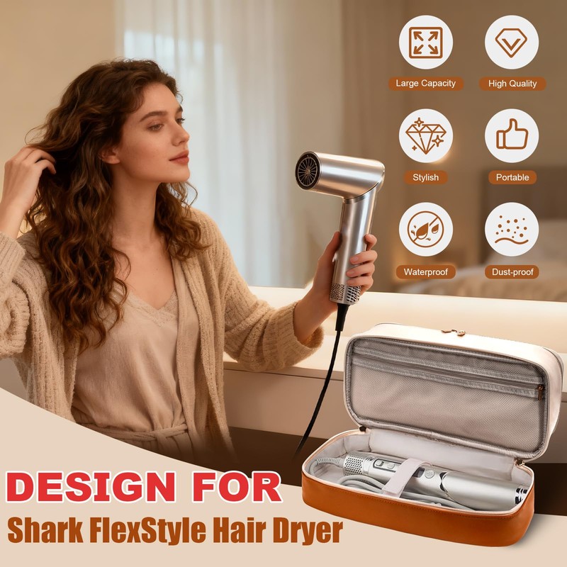 Travel Carrying Case for Hair Dryer Shark Flexstyle FlexFusion Airwrap