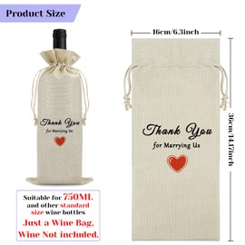 Wedding Appreciation Gift for Officiant Friends Wine Bag Thank Your Gift for Wedding Planner Reverend Preacher Wine Gift Bag Wedding Coordinator Gift for Officiant Pastor Wine Lover Gift