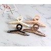 (4 types) Glossy gold point hair pin Snow / (4종)