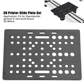 Aluminium Gantry Plate,Anodic Anodized Surface Gantry Plate With Multiple PreDrilled Holes,Gantry Plate Slide Build Board Bearing Pully Set Fit For Opennbuilds VSlot Nema Linear Actuators