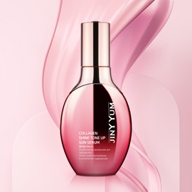 Genieum Collagen Shine Tone Up Functional Whitening Wrinkle Improvement Moisture Supply Sun Serum 45g (SPF50+) / 지니윰 콜라겐 샤인 톤업 기능성 미백 주름개선 수분공급 선 세럼 45g (SPF50+)