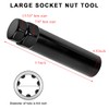 NYTKL 7 Spline Lug Nuts Key Tuner, 7-Point Wheel Lock