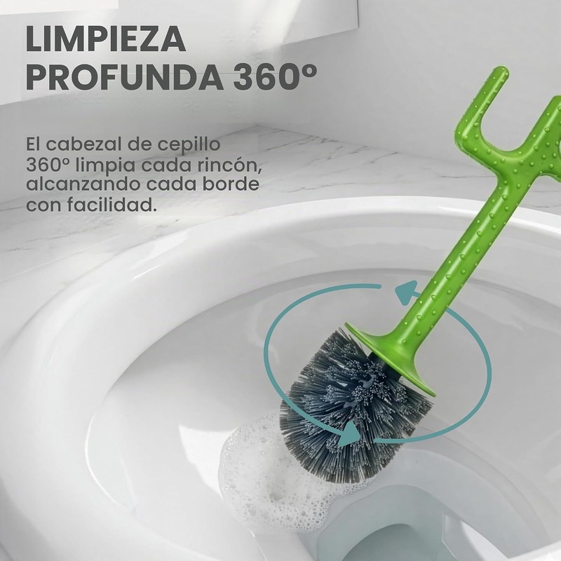 Cepillo de Inodoro Cactus VIGAR 11084 – Limpieza Eco y