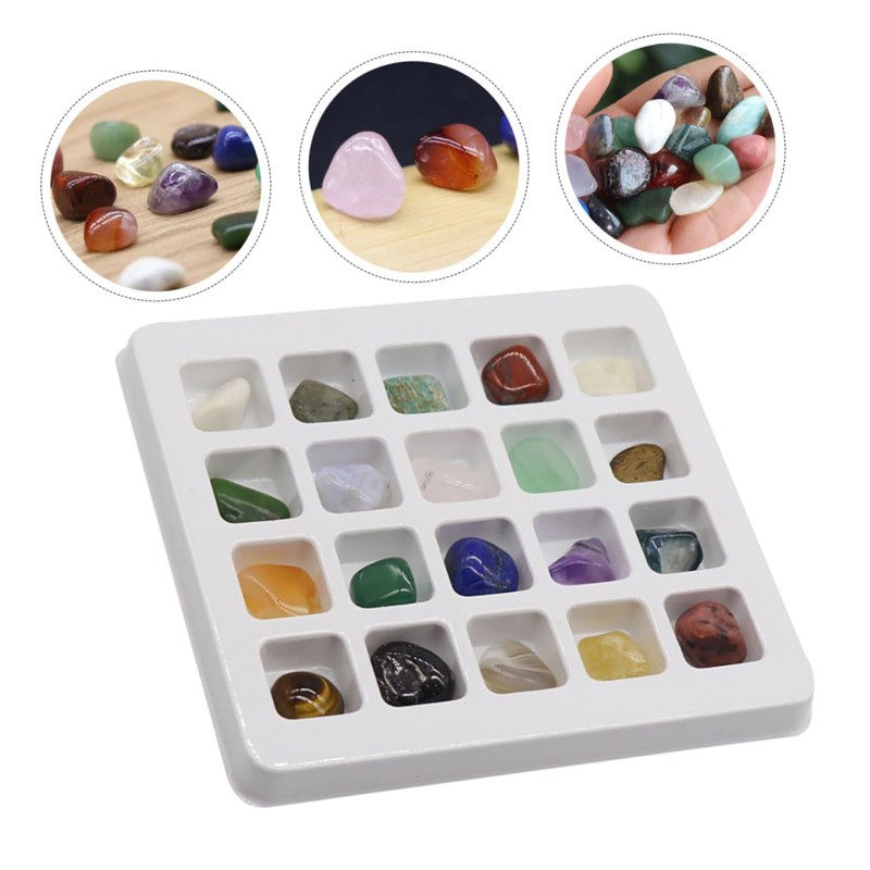 CIYODO Educational Ore Specimens Kit 20 Types Natural Crystal Ores
