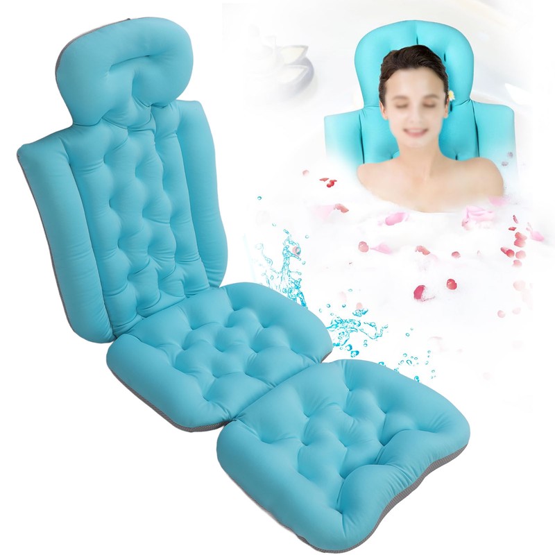 Adult Full Body Bath Pillow Prevent Slipping Detachable Washable Bathtub