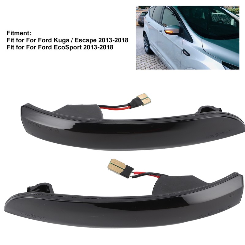 Pair Rear View Mirror Lamps Set LED Turning Signal Dynamic