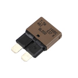 GLOSO Circuit Breaker AUTO Reset Fuse for Car Truck RV Automotive Marine Boat Trolling Motor & Custom Wiring Audio Battery Protection E37 Auto (T1) Reset Low Profile ATC/ATO 14 VDC - (7.5A - 1 Pack)