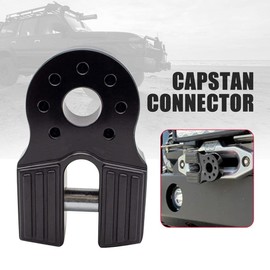 Riloer 30,000 lbs Winch Connector, Winch Hook Rope Tow Hook Connector, Mounting Aluminium Alloy Rescue Tow Hook Connector