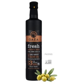 Gaea Greek Fresh Special Reserve Extra Virgin Olive Oil | First Cold Pressed Limited Edition | Non-GMO | Robust Flavor Perfect for Dressings| 16.9oz glass bottle delivered in a protected clamshell box
