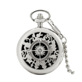 Outdoor Compass with Metal Chains, Retro Compass with Luminous Numerals, Navigation Compass, Portable Pocket Compass, Hiking, Nautical Compass, Compass Navigation Tools for Hiking, Camping (Style 3)