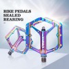 Bicycle Pedals, ERYUE Bicycle Pedals Colourful Cycling Road Bike Pedals