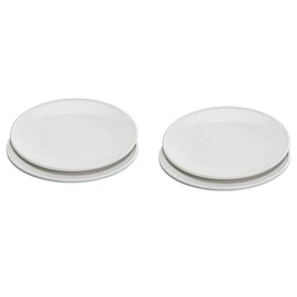 Nordic Ware Microwave Everyday Dinner Plates, Set of 4, white, 10 Inch