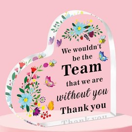 QMVMV Boss Day Desk Accessories for Women Thank You Boss Lady Paperweight Gifts for Women Appreciation Gift for Boss Acrylic Table Sign Acrylic Plaque Boss Keepsake for Office Retirement