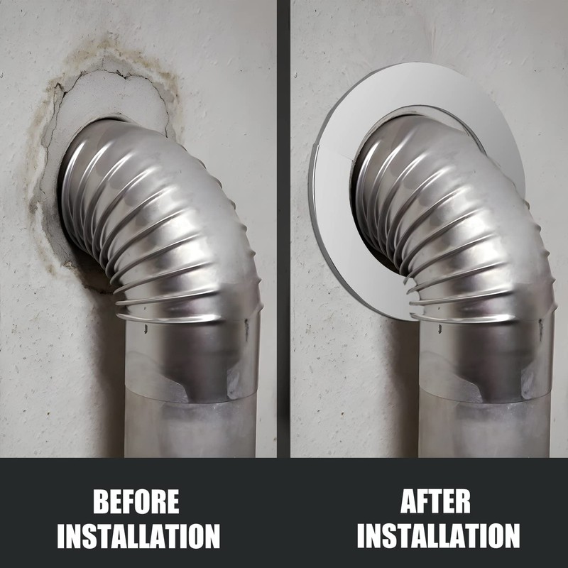 Pipe Collar Rosette Stove Pipe Wall Rosette 100 mm Wall