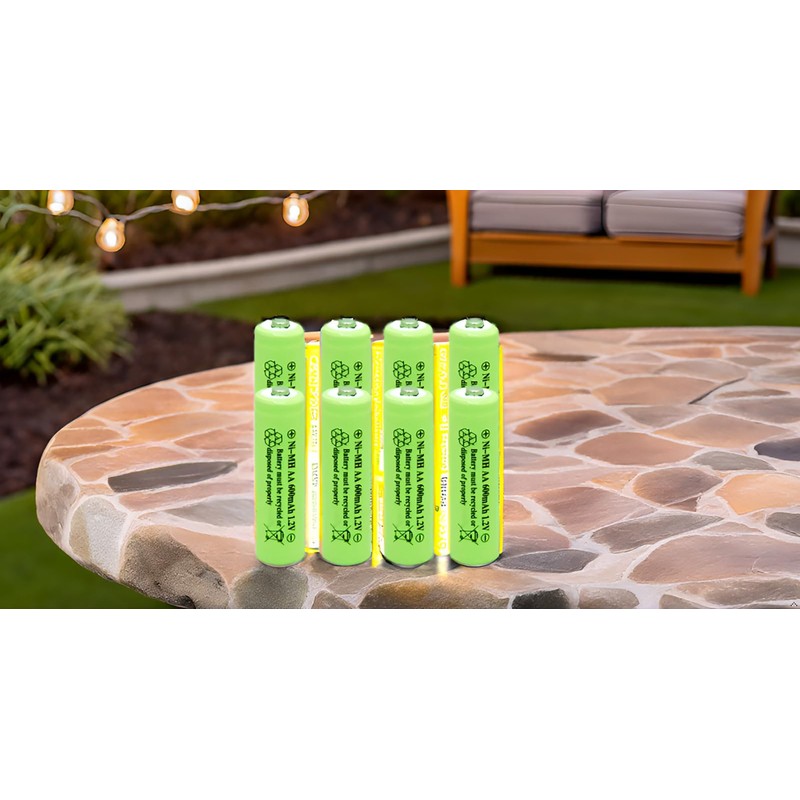 Ni-Mh AA 600mAh 1.2V Rechargeable Battery for Outdoor Solar Lights