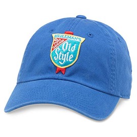 AMERICAN NEEDLE Ballpark Old Style Beer Logo Baseball Dad Buckle Strap Hat (PBC-1901C-ROY) Royal Blue