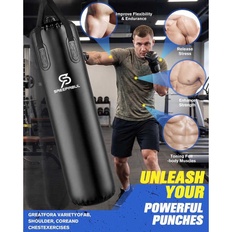 SAEEPABUL Water Punching Bag 4FT Heavy Bag for Boxing -