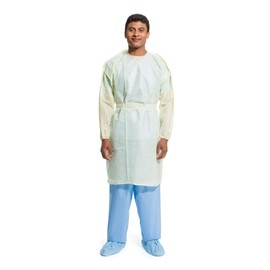 Halyard Basics Disposable SMS Protective Procedure Gown Yellow X-Large 10 per Bag