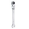 sourcing map Flex-Head Ratcheting Wrench 7mm 180° Rotating Head Metric