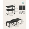SONGMICS Cabinet Organizer Shelf, Set of 4 Kitchen Counter Shelves,