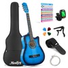 Moukey 38" Acoustic Guitar for Beginners Kids Youth Adult Cutaway