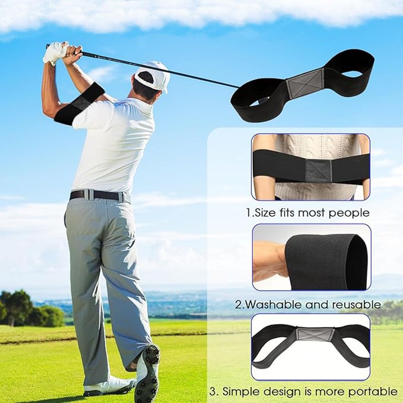 Mtxorvix Adjustable Golf Swing Trainer Arm Band - Elastic Posture